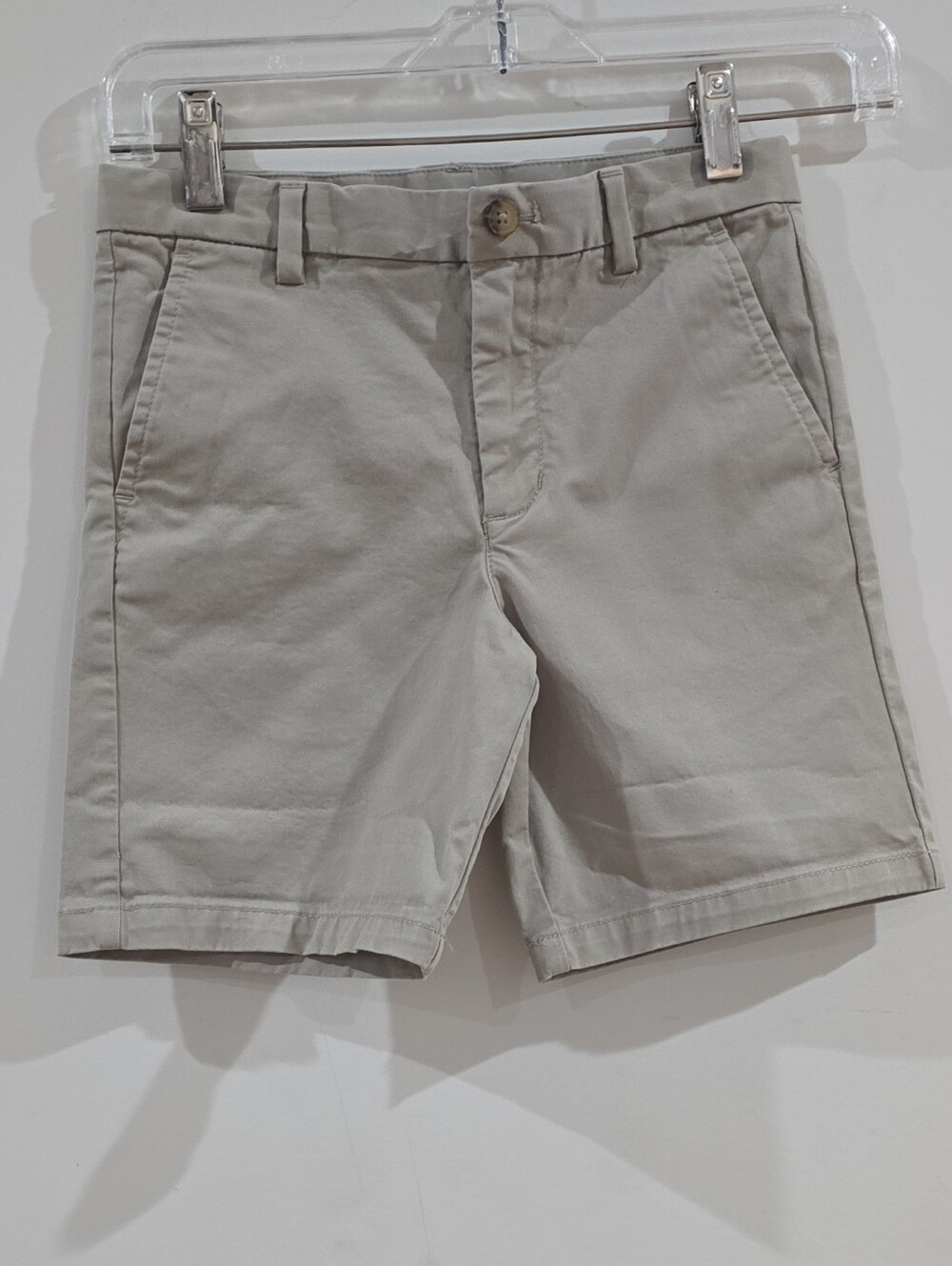 School Uniform Vineyard Vines Size 7 Beige Chino Shorts  Adjustable Waist